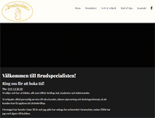 Tablet Screenshot of brudspecialisten.com
